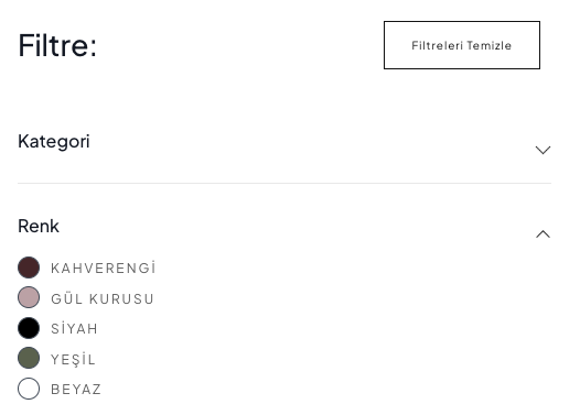 Real world example of color swatches