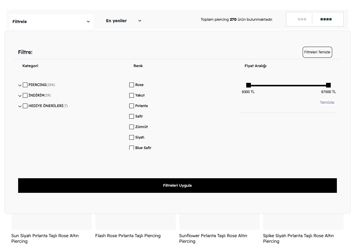 Real world example of a dropdown